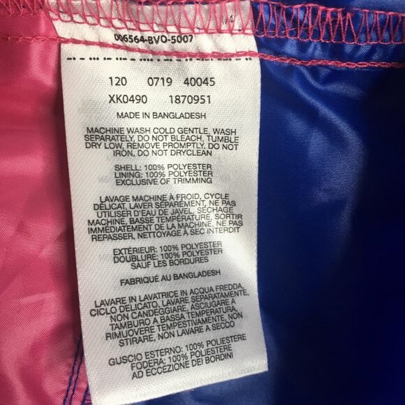 Columbia Jacket Mens XL Pink Blue Hooded Anorak Windbreaker Pullover KX0490 - Picture 4 of 14